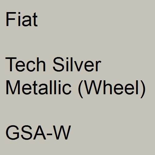 Fiat, Tech Silver Metallic (Wheel), GSA-W.